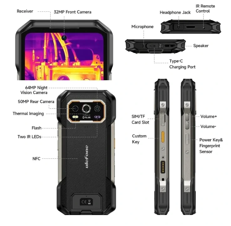 Ulefone Armor 27T — Perfil Lateral y Chasis