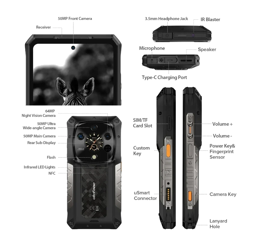 Ulefone Armor 28 Ultra — Perfil Lateral y Chasis
