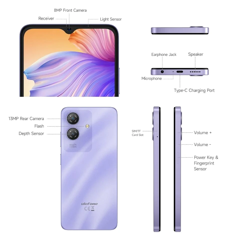 Ulefone Note 21 — Acabado Oficial