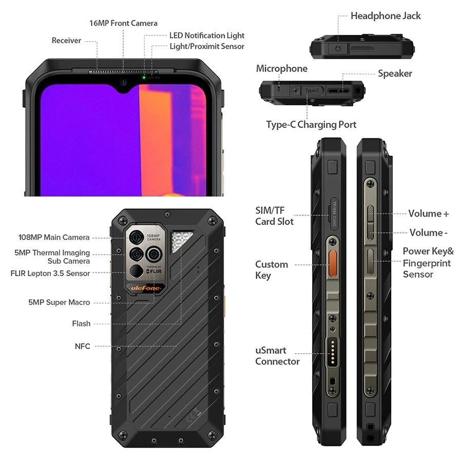 Ulefone Power Armor 19T — Acabado Oficial