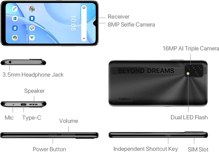 UMiDIGI Power 5s — Acabado Oficial