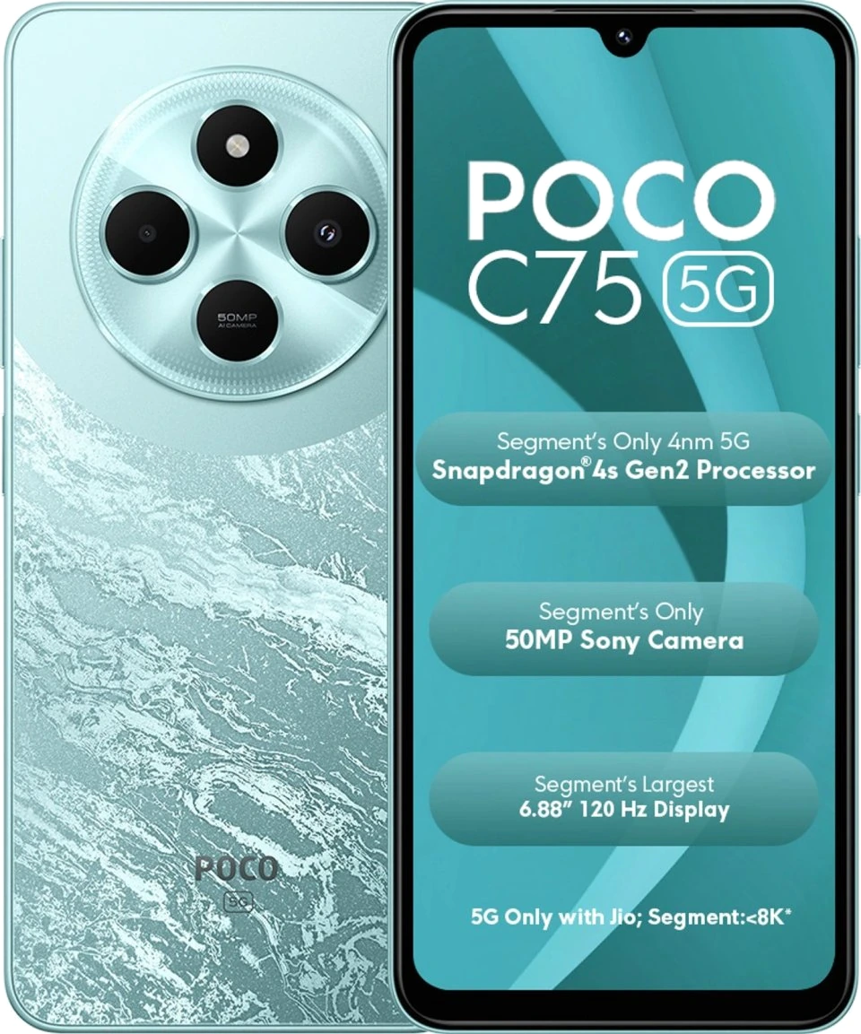 Xiaomi Poco C75 5G — Vista Trasera Oficial