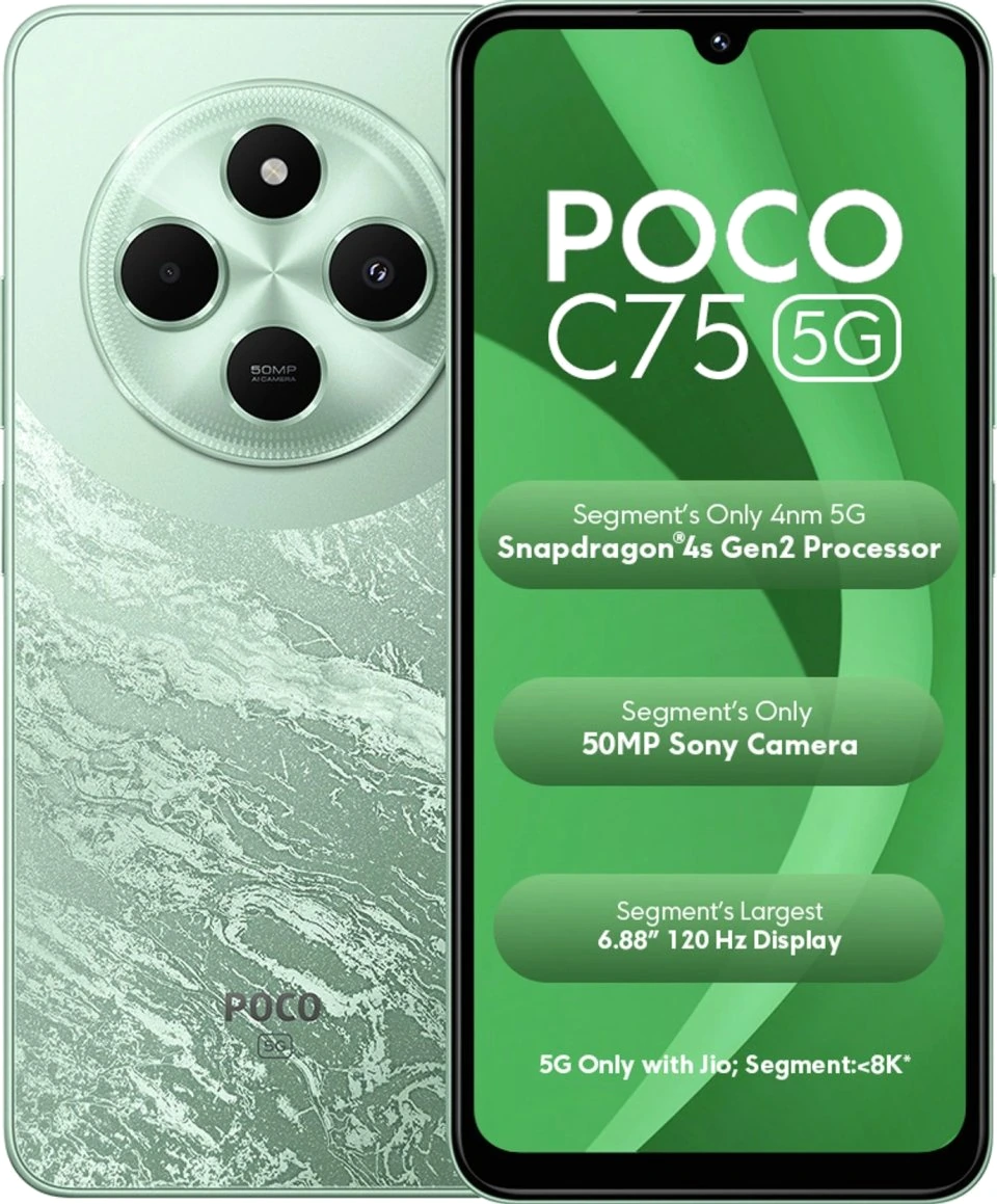 Xiaomi Poco C75 5G — Perspectiva de Estudio