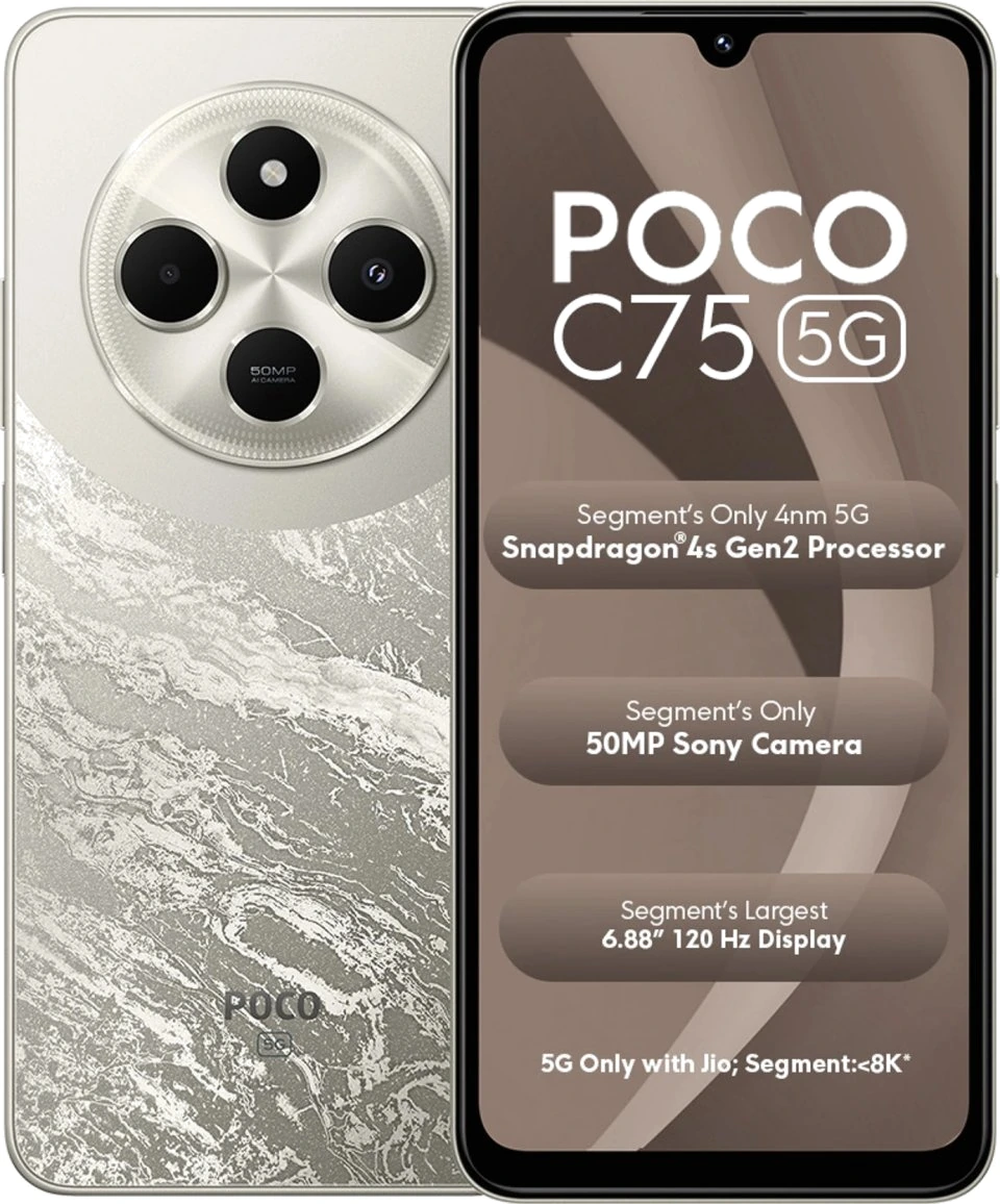 Xiaomi Poco C75 5G — Perfil Lateral y Chasis