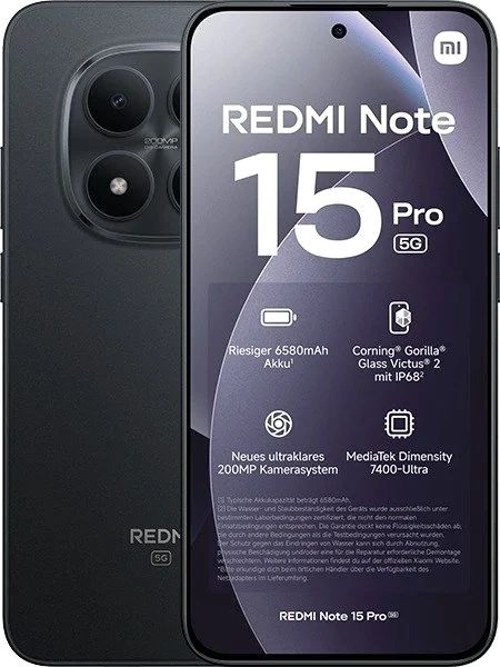 Xiaomi Redmi Note 15 Pro — Vista Trasera Oficial