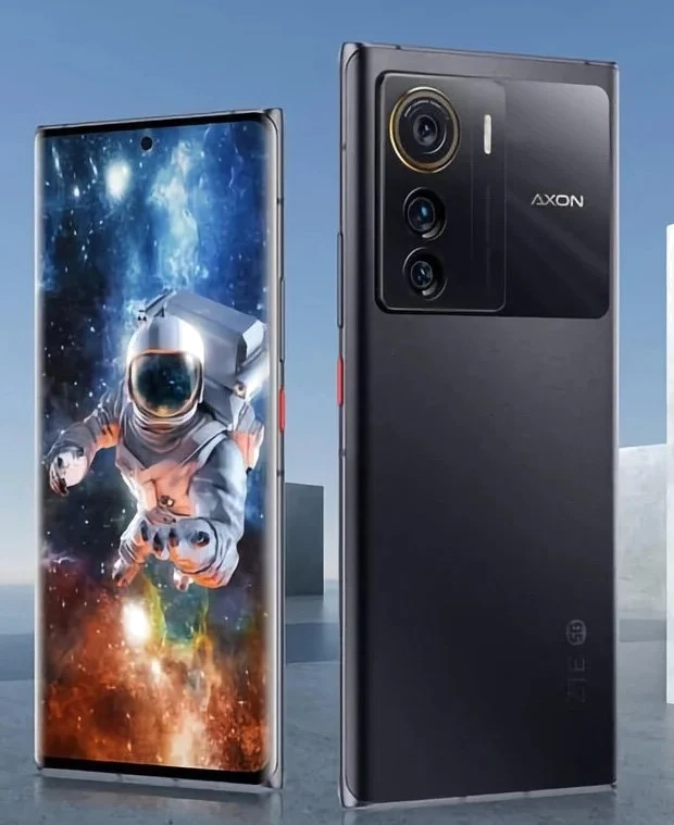ZTE Axon 50 Ultra — Perfil Lateral y Chasis