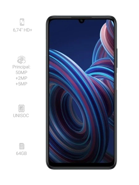 ZTE Blade A72s — Vista Trasera Oficial