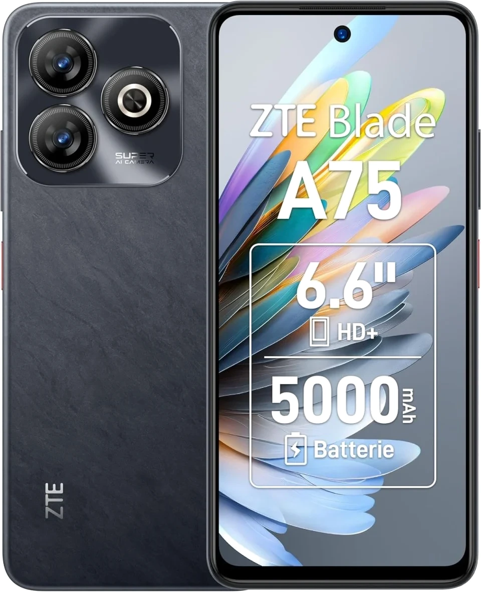 ZTE Blade A75 — Vista Trasera Oficial