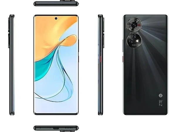 ZTE Blade V50 5G — Perfil Lateral y Chasis