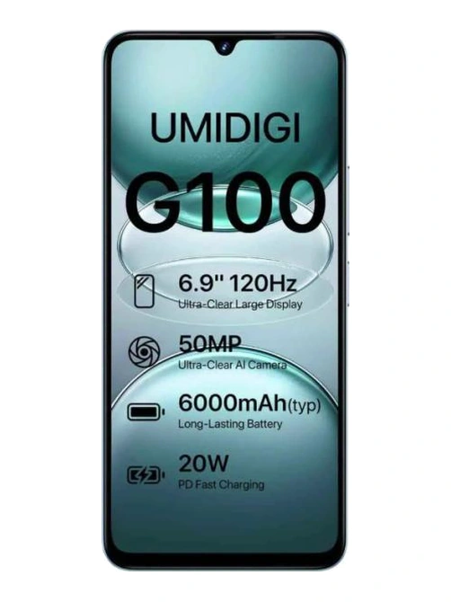 UMiDIGI G100 — Vista Frontal Oficial